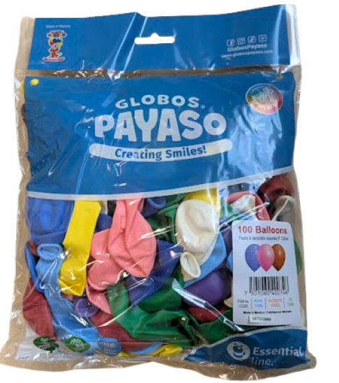 Zak 100 Ballonnen 100% latex ass. 1006