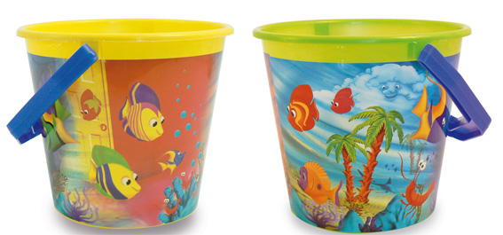 Emmer met decor 21cm. 292