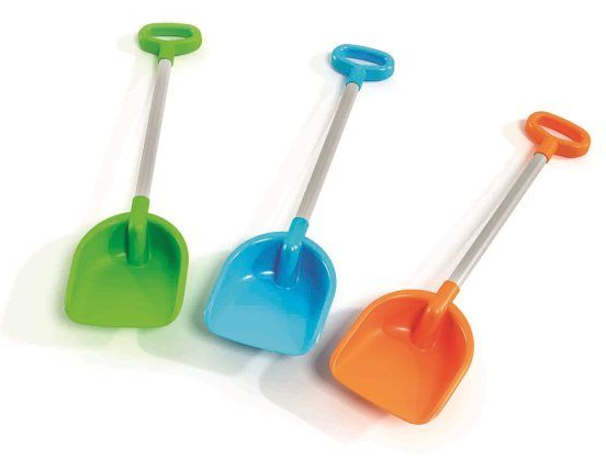 Schep kunststof met alu. steel 69cm 1124