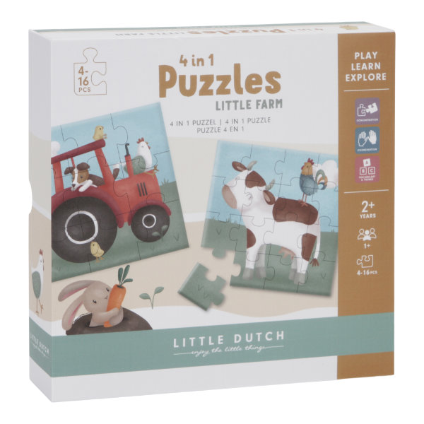Little dutch 4 in 1 puzzel LD7153