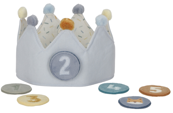 Little d. verjaardagskroon blauw LD4516