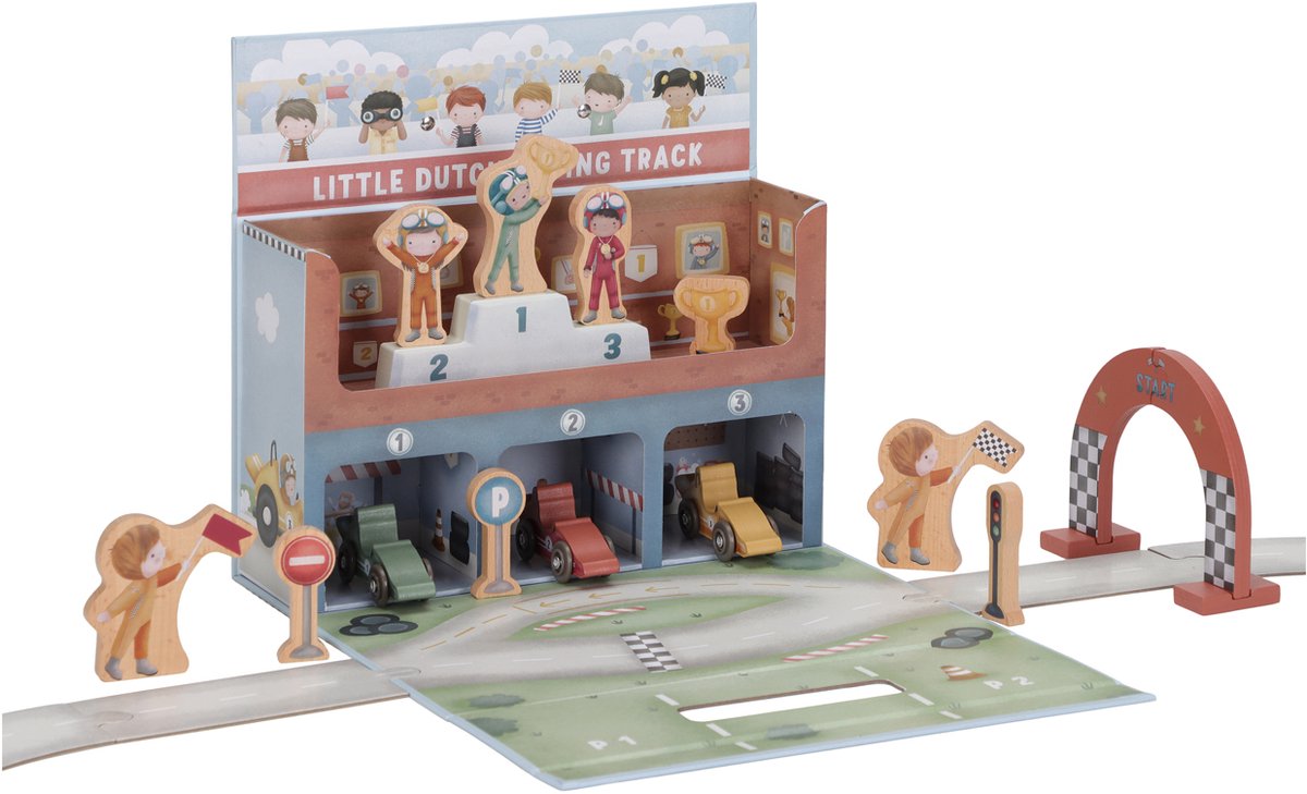 Little Dutch speelkoffer racebaan LD2524