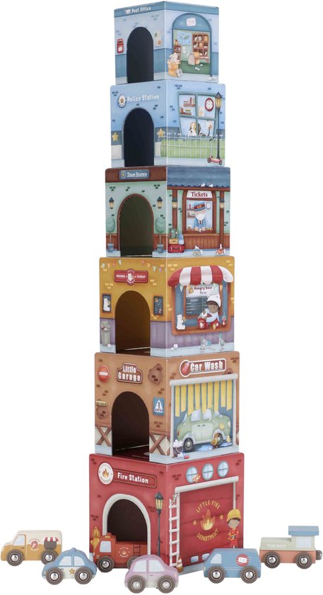 Little D. stapeltoren met 6 auto LD2525