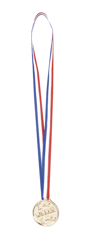 6 medailles winner rd/wt/bl lint 42055