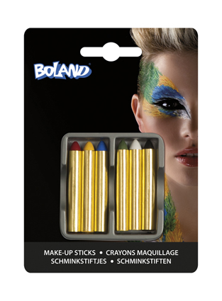 Set 6 schminkstiftjes 6 kleuren 45060