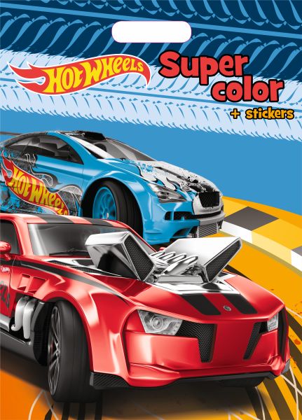 Hotwheels supercolor+stickers + handvat