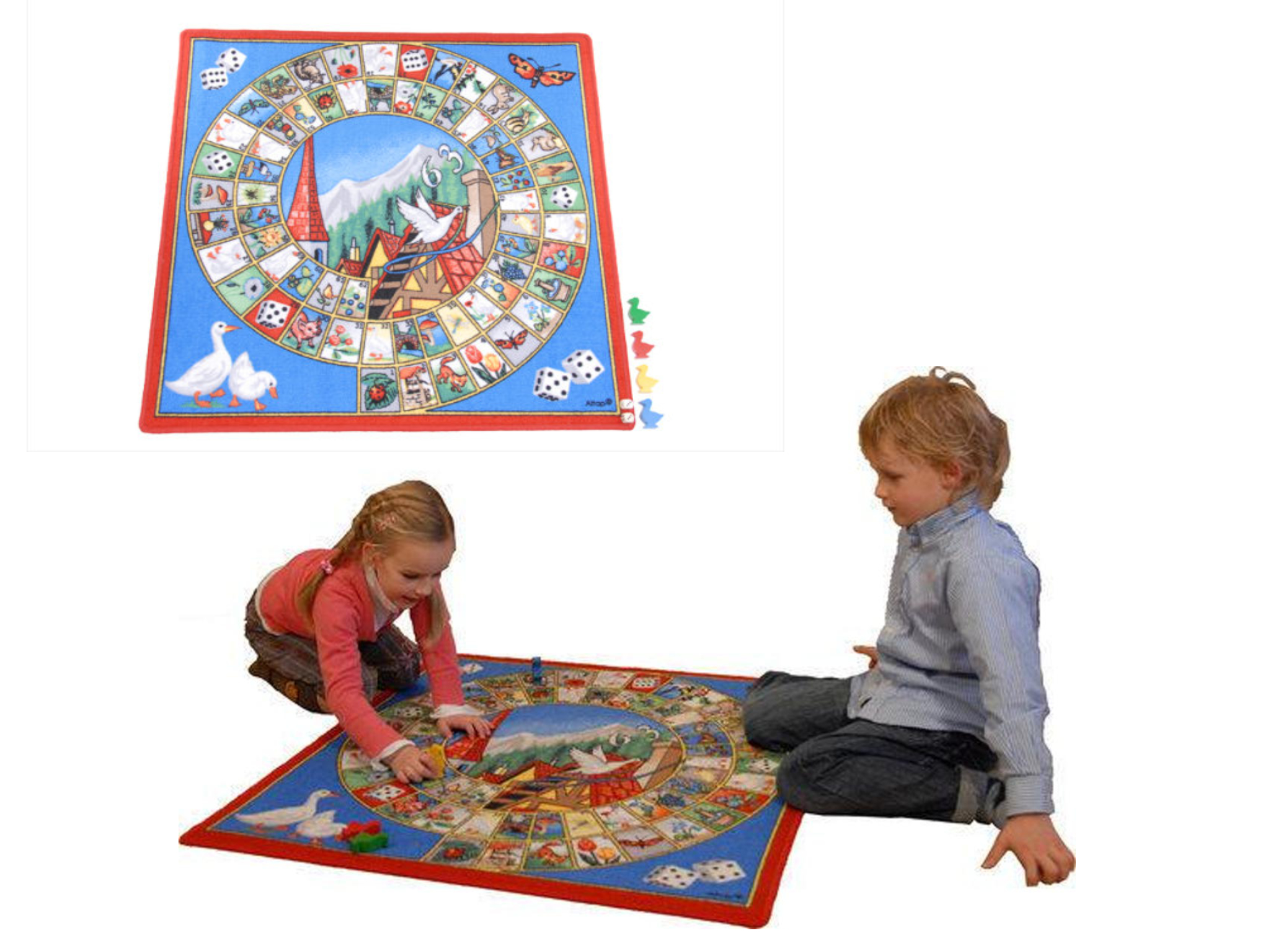 Speelkleed Ganzenbord 92*92Cm adv. 27,95
