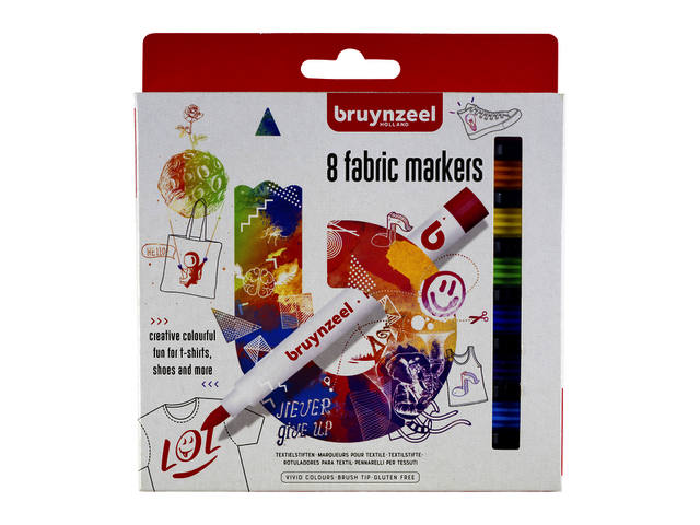 Bruynzeel 8 fabric markers 60227008