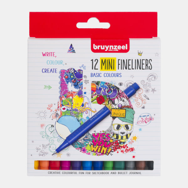 Bruynzeel 12 mini fineliners 60241512
