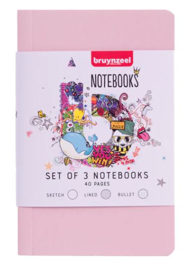 Bruynzeel 3 x A6 notebook 60299008