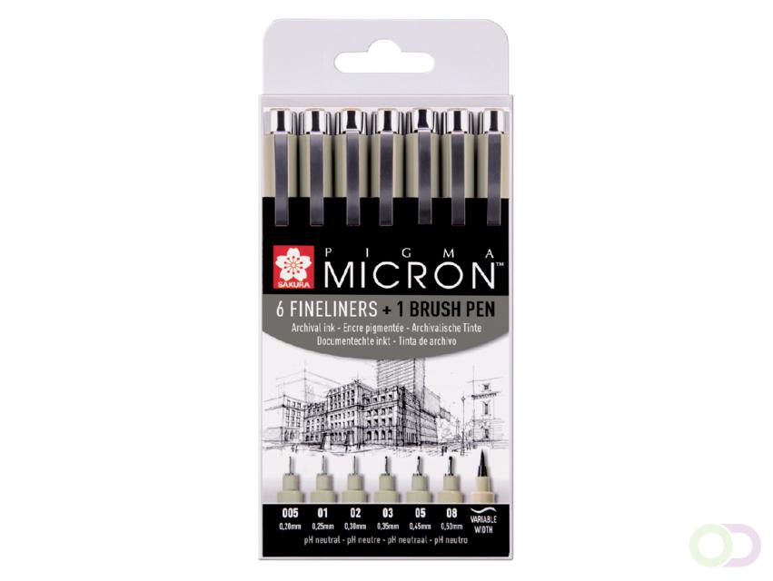 Sakura Etui 6+1 Pigma Brush POXSDK7B