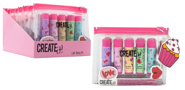 Create it! 5 lippenbalsem in etui 84531V