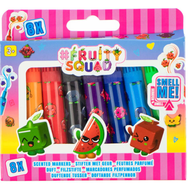 8 fruitysquad mini stiftjes geur FS60350