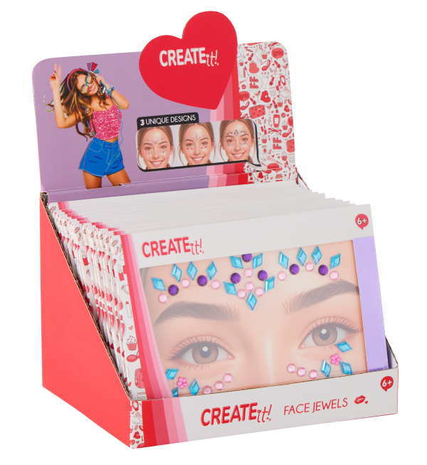 Create it! gezichtsjuwelen 3 ass. 841028