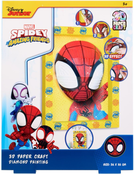 Spidey 3D paper craft diam.paint SP24333