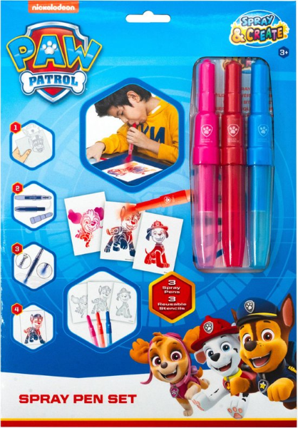 Paw Patrol spray pen set in env. PW23363