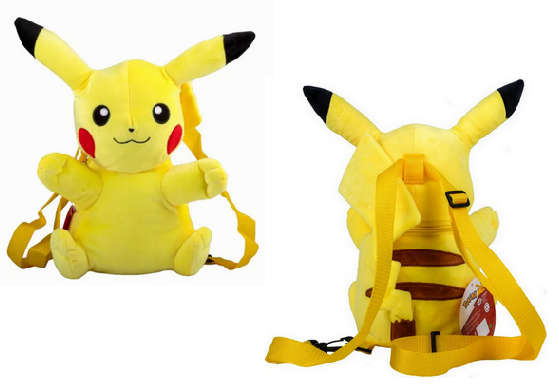 Pokemon rugtas 3D pluche Pikachu