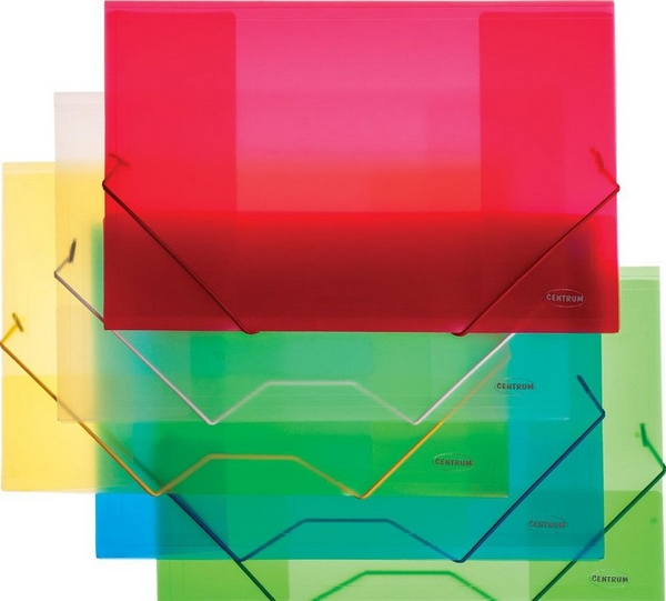 12  Elastiek mappen pp 4 ass.verp.