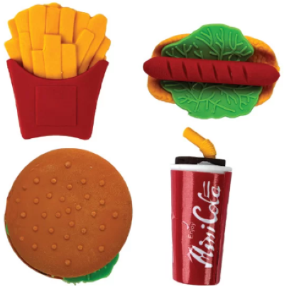 24 gummen fastfood in display 81036