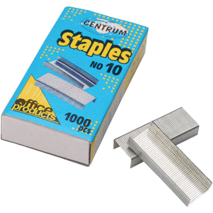 10X 1000 Nietjes Verzinkt #10 Centrum