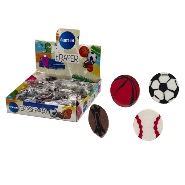 24 sportbal gum 4 ass. in display 89806