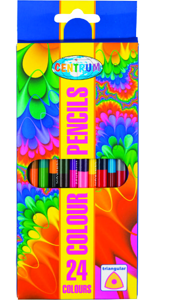12 Duo driekantige kleurpotloden  87710