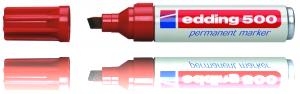10 Edding 500 permanent markers rood