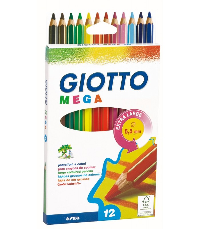 12 Giotto Mega potloden in ds 225600