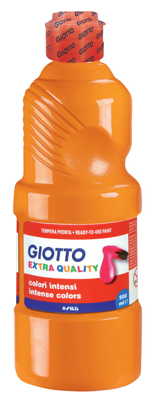 Plakkaatverf 500ml giotto tempera oranje