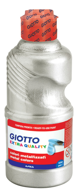 Plakkaatverf 250ml giotto metal zilver