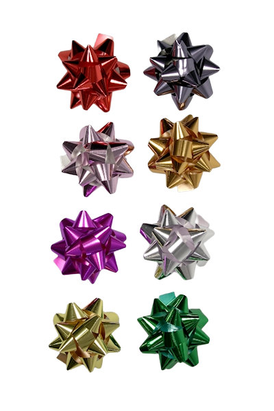 100 starbows metallic ass. 13mm.13110