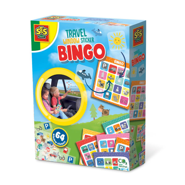 SES reisspel raamsticker bingo 02238
