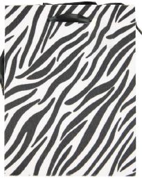 Papieren cadeau tas M Fake f.Animal skin