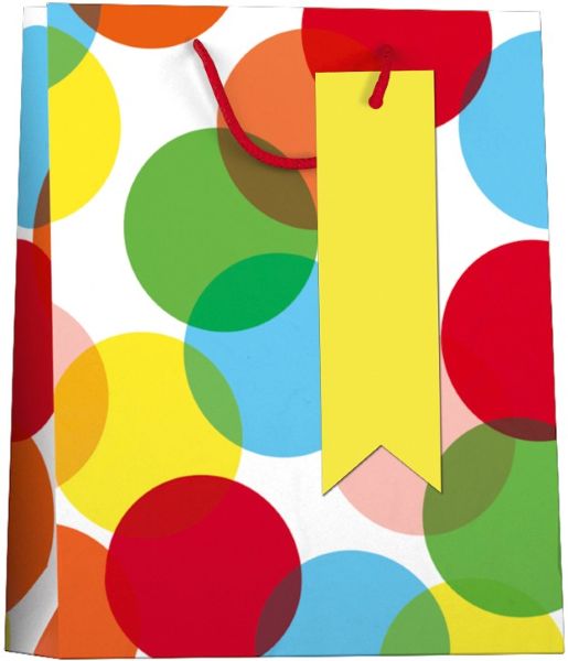 Papieren cadeau tas L Festive