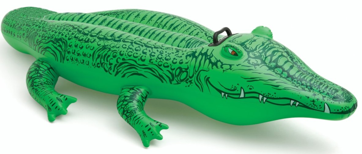 Opblaas krokodil 168x86 cm. 58546NP