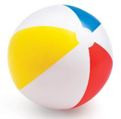 Intex strandbal 6 panel gekl. 51cm 59020