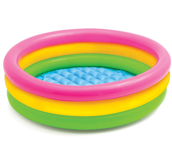 Intex Opblaasbad rond 86*25cm Neon 58924