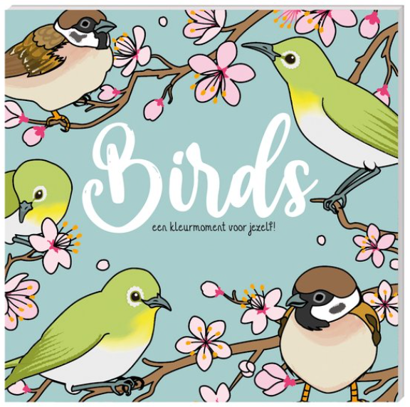 Kleurboek voor volwassenen birds