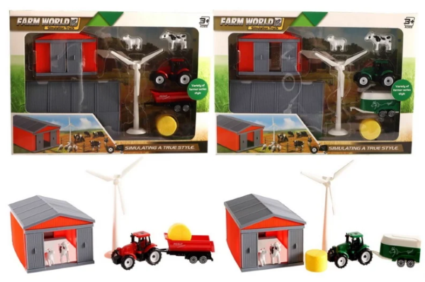 Boerderijset met schuur/windmolen 4012