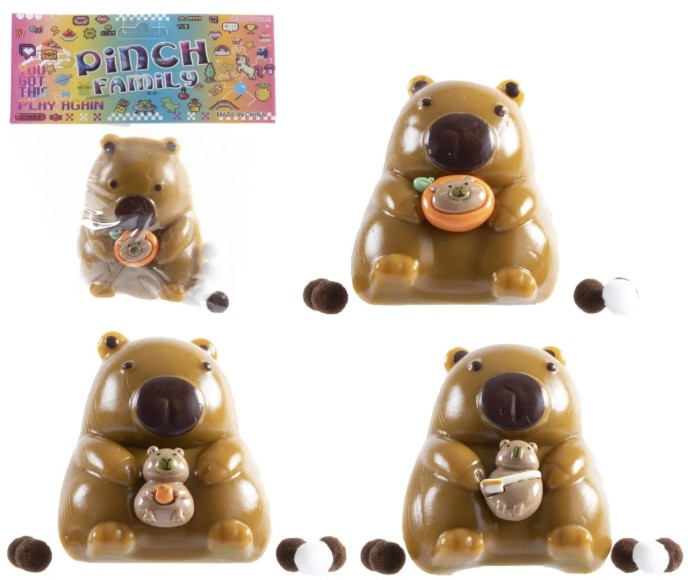 Pinch Family Capybara 8x7 cm 3 ass. 4706