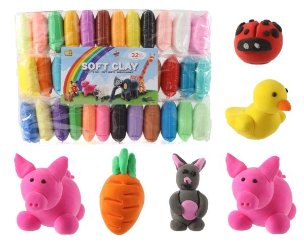 36 staafjes soft klei 12 gram 9616