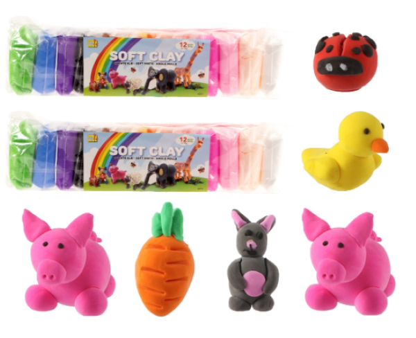 12 klei soft clay 12 gram 4251
