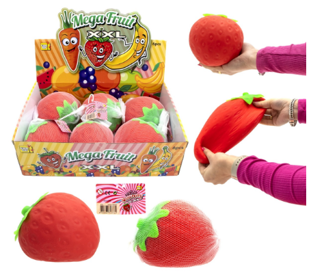 Squeeze Mega XXL aardbei 16 cm 4776