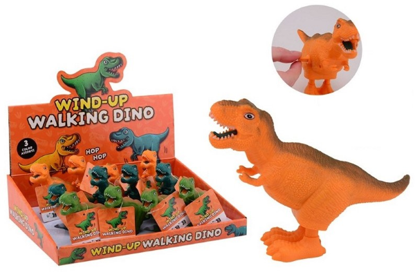 12 Opwindbare T-Rex in displ 3 ass 24559