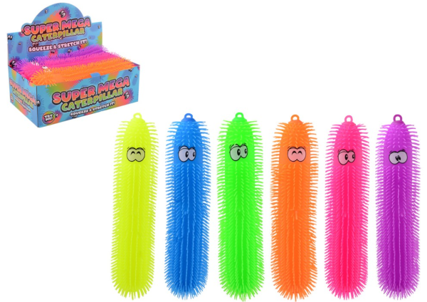 6 giant fluffy worm 50 cm in disp. 24553