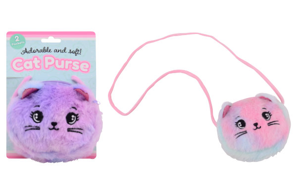 Pluche portemonnee kat 3 ass. 27701
