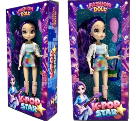 K-pop meiden pop 27 cm. 3 ass. 27749