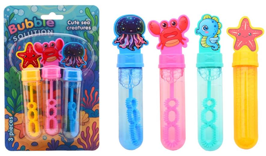 3 Zeedier bellenblaas 35ml op krt 29708