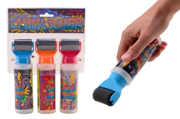 3 krijt rollers op blister 29706