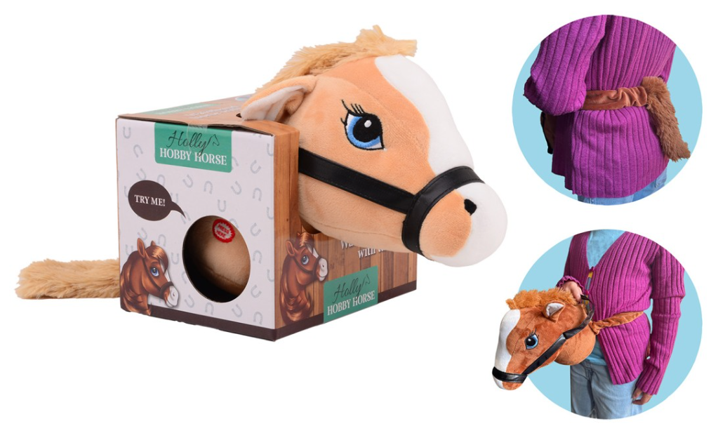 Paardenhoofd beige met elastiek 22296